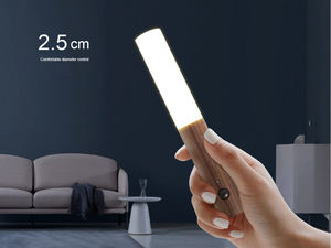 Lumière de placard <span class=keywords><strong>LED</strong></span> moderne avec contrôle par capteur, blanc chaud, batterie rechargeable 5V, intensité réglable, matériau ABS pour chambre à coucher - Product Image 6