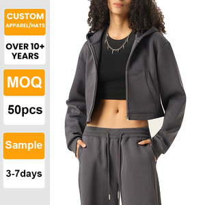 Sweat-shirt à capuche surdimensionné de qualité supérieure, personnalisable en gros, broderie lourde, dégradé, veste courte zippée - Product Image 1