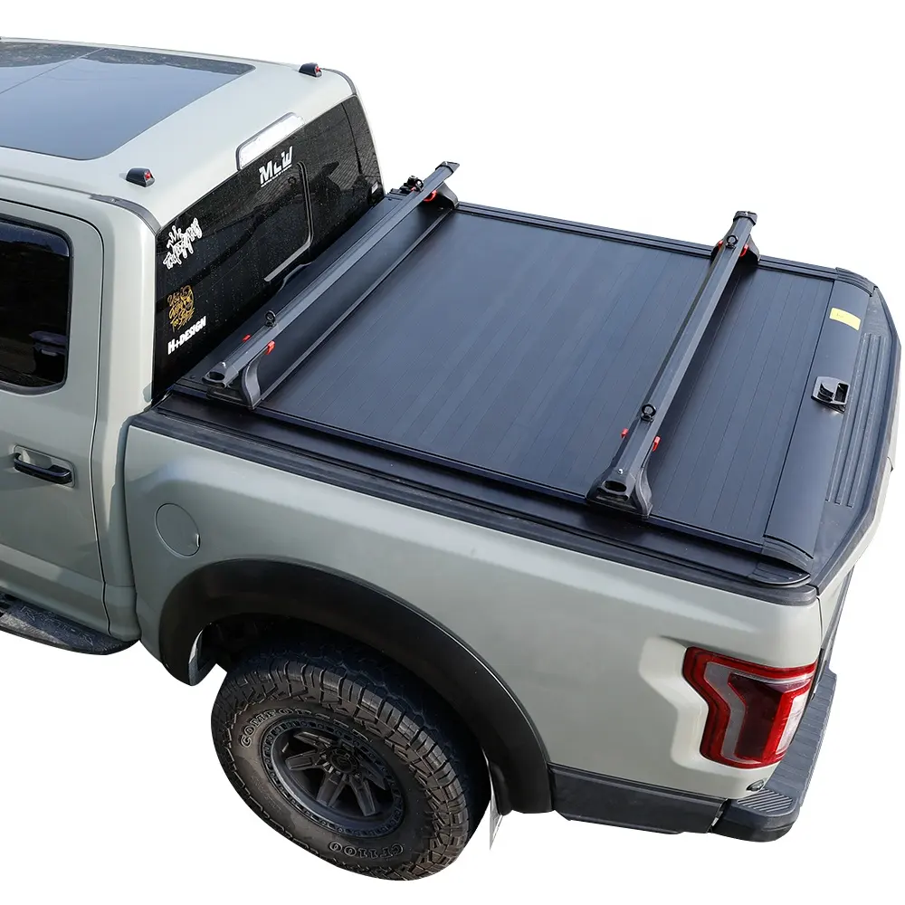 OEM ODM pickup rodillo tapa camión obturador cama cubierta duro enrollar manual tonneau cubierta con cerradura codificada para F150 Sierra Silverado