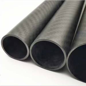 完全カスタマイズ可能な大径3Kカーボンチューブ 100mm-300mm外径 軽量ロール巻きブラックXRカーボンチューブ - Product Image 5