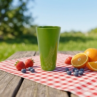 MUW Bestwares Vente en gros d'usine Gobelet en mélamine vert avocat 16oz Tasse à eau à café réutilisable Fabricant en vrac