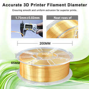 Filamento Iboss de Alta Resistencia para Impresora 3D, 1 kg/bobina, Color Oro Claro Seda, PLA+ - Product Image 3
