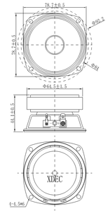 Home Subwoofer 3 Inch 4ohm 20W Mid Range <strong>Speaker</strong> Driver Accessories - Product Image 3