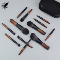 Lot de 12 mini-pinceaux de maquillage portables en gros – Pinceaux pour eye-liner, fard à paupières, correcteur, rouge à lèvres et blush – Outils de maquillage YCB04