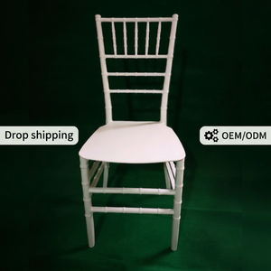 Foshan Manufacturers <b>White</b> PP Modern Design Outdoor Hotel Wedding Event Stacking Chiavari <b>Chairs</b> for Banquet - Product Image 1