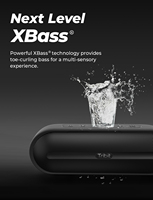 Altavoz ThunderBox Plus BTS25R Portátil Inalámbrico de 24W con Sonido Potente y Nítido XBass, Resistente al Agua IPX7, 20 Horas de Reproducción