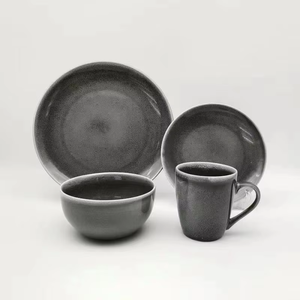 Lot de 16 pièces de vaisselle en grès réactif rond, <span class=keywords><strong>service</strong></span> pour quatre personnes, vente en gros à prix réduit, direct fabricant - Product Image 3