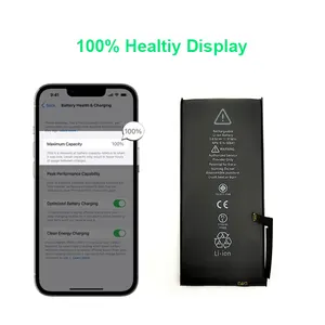 Baterías de teléfono al por mayor 100% batería de salud para iPhone 11 12 12MINI 13MINI 13 14Plus 14 Pro Max Reparación de batería genuina emergente