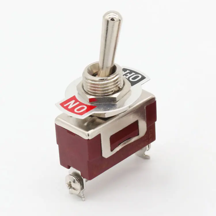 12v waterproof toggle switch 2-pin 15a 250v ac rocker mil spec