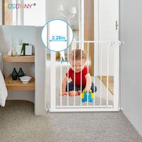 Barrière de sécurité pour enfant rétractable, montage sans perçage, largeur réglable, barrière d'escalier, barrière de porte, clôture de sécurité pour animaux domestiques et bébés