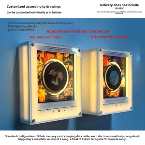 Reproductor de Música NFC con Luz Magnética Giratoria para Refrigerador, Caja de Música con 9 Tarjetas NFC - Product Image 4