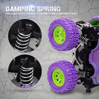 Véhicules Jouets à Friction Monster Truck Rotation à 360 Degrés Tout-Terrain Voiture de Cascade 4x4 Voiture Inertielle Jouets pour Garçons