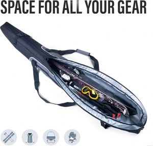 Échantillon gratuit : Le sac à roulettes ultime pour skis, imperméable et rembourré, avec roulettes, de l'usine BSCI Equipment. - Product Image 3