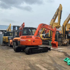 VENTE FLASH Mini-excavatrice hydraulique Hitachi ZX75 Moteur diesel Yanmar Bon état Fonctionnement fiable et fluide Prête pour les travaux urbains - Product Image 1