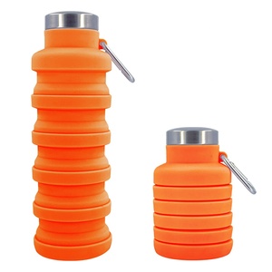 Nuova Bottiglia d'Acqua Portatile in Silicone, Tazza da Caffè Pieghevole Retrattile, Accessori da Viaggio per Esterni, Bottiglie Sportive Collassabili - Product Image 6