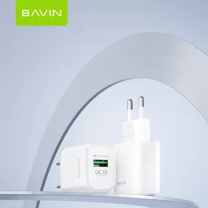 BAVIN Customized Package PC883Y High Quality Mobile Charger Top Seller 2023 Electronic Products Multi Ports Fast Charger Package