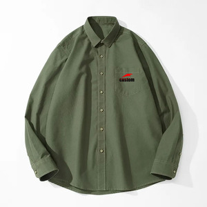 Camicie da Cowboy Classiche Personalizzate per <span class=keywords><strong>Uomo</strong></span>, 100% Cotone, <span class=keywords><strong>Maniche</strong></span> Lunghe, Comode Camicie Casual in Denim - Product Image 2