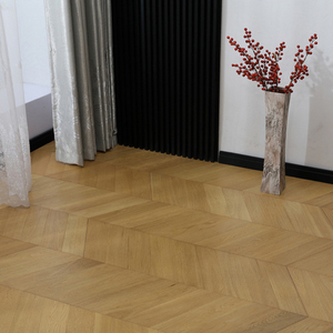 Parquet contrecollé AVANTIMORA en frêne multicouche, étanche, qualité AB, 16mm 12mm 15mm, système chevron T&G, à coller, pour hôtels - Product Image 1