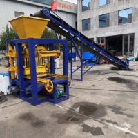 Presse à blocs de béton QTJ4-24 pour les usines de briques en ciment produisant des blocs creux et des pavés décoratifs