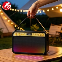 Nouvelle enceinte sans fil portable M32 90W HiFi, qualité sonore de cinéma maison, style vintage, pour karaoké portable en extérieur