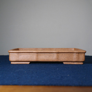 Maceta Rectangular de Zisha, Cocida al Horno, con Base Inclinada, de Arcilla Auténtica Yixing, Hecha a Mano, para Bonsái de Mesa, Maceta Poco Profunda, de Maestro Artesano - Product Image 1