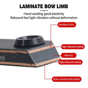 Рекурсивный лук для стрельбы из лука для спорта на открытом воздухе стрелы для охоты вынос деревянная ручка стойки ламинированные конечности 60 дюймов метка охотничье оборудование - Product Image 4