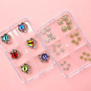 Strass de luxe à dos plat pour ongles, cristaux 3D de Noël, diamants pour la décoration des ongles des fêtes d'hiver, marque Weiju, modèle NL6109 - Product Image 3