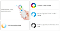 Miboxer Mi light FUT103ZR Tuya smart Zigbee 3.0 2.4G Luminosité et température de couleur réglable 4W GU10 RGB CCT LED Spot