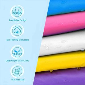 Thicker Lightweight Waterproof Windproof EVA Reusable Fashionable Gray <b>Raincoat</b> for Kids Outdoor Camping - Product Image 3
