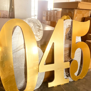 Custom Mirror Gold Acrylic Numbers Letters Large <b>Backdrop</b> Decor for Weddings <b>Parties</b> Events - Product Image 6