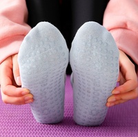 Antidérapant organique respirant absorbant la sueur coton peigné poignée Yoga Pilates chaussettes danse Yoga chaussettes pour femmes femme