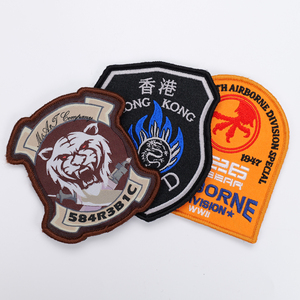 Migliore qualità di sicurezza personalizzato gancio e Loop Patch digitale numero blu Morale 3D distintivo ricamato - Product Image 6