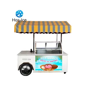 Mùa Thu Phổ Biến Đường Phố Ứng Dụng Gelato Giỏ Hàng Ý Ice Cream Giỏ Hàng Với Ce Thực Phẩm Di Động Xe Tải