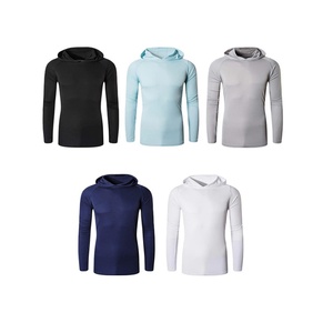 Vêtements de pêche en polyester en gros, chemise de performance à manches longues avec protection UPF 50, vêtements de pêche à capuche pour sublimation - Product Image 1