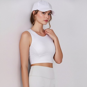 Sujetador deportivo <span class=keywords><strong>de</strong></span> alto impacto para mujer, top <span class=keywords><strong>de</strong></span> yoga con espalda fina y a prueba <span class=keywords><strong>de</strong></span> golpes, top corto para mujer - Product Image 4