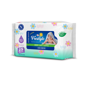 Lingettes pour bébé de qualité supérieure, 25 pièces, idéales pour les changes de couche, les voyages ou l'usage domestique, offrant une douceur et un soin hydratant supérieurs - Product Image 1