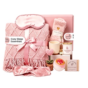 Caja de Regalo Rosa Lista para Envolver, Caja de Regalo Spa Acogedora con Manta para Mujer, Perfecta para Condolencias, Cumpleaños y para Darle a Comprender que Te Estamos Pensando - Product Image 2