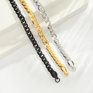 Pulsera de eslabones cubanos para hombre, aleación de zinc, chapada en oro, estilo punk, joyería de moda, regalo Tiyo ABB0159 - Product Image 4