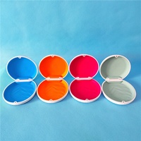 Boîte de rangement pour appareil dentaire invisible, boîte de rangement pour protège-dents en plastique, boîte de rangement pour appareil orthodontique avec logo personnalisé