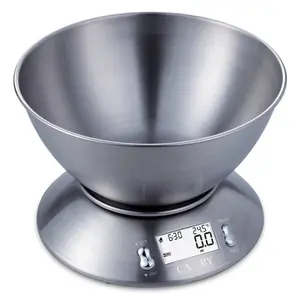 New Design Cooking Scale for Timer Function Gram and Ounce with Digital Electronic Thermometer Kitchen Food Scale with Bowl