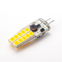 Ampoule LED en silicone pour maïs G4 G6.35 G8 G9 Ampoule G4 High Cri80 Blanc chaud G4 3014SMD Ampoule LED AC DC12V