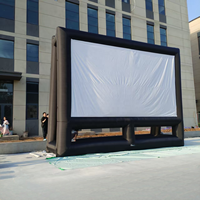 Écran de projection gonflable géant de 32 pieds, écrans de cinéma gonflables commerciaux d'extérieur