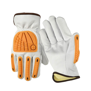 Résistance aux vibrations antidérapante durable Gants de sécurité pour hommes à impact arrière TPR respectueux de l'environnement pour la logistique Protection des champs pétrolifères pour - Product Image 1