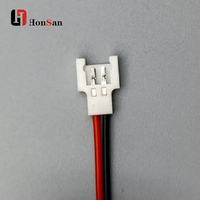 Konektor Kabel Kawat Oem Jst Xh2.54 2/3/4/5/6 Pin Pitch 2.54mm, Kabel Pengisi Daya Baterai Xh Plug Male & Female, Panjang 200mm 2 Buah