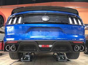 Diffuseur de pare-chocs arrière GT350 amélioré avec 4 sorties d'échappement, séparateur, spoiler, kit carrosserie, pièce de voiture pour Ford <span class=keywords><strong>Mustang</strong></span> 2015-2017, accessoire de tuning - Product Image 5