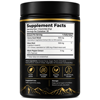 Gummies de Shilajit Pur de l'Himalaya, Gummies de Shilajit Or, Bonbons Gommeux de Shilajit Or Prêts à être Expédiés