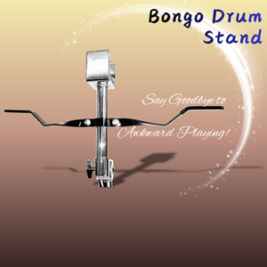 Galvanisierter <span class=keywords><strong>Bongo</strong></span>-Trommelständer <span class=keywords><strong>Bongo</strong></span>-Ständer Perkussionsständer Professioneller Doppelstützen-Stativ Höhenverstellbar Rutschfest - Product Image 3