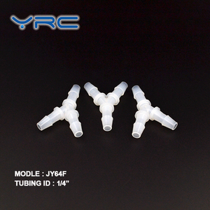 3/16 \ "pvdf Ozone kháng 3 chiều t hình dạng phụ kiện đường ống nhựa - Product Image 2