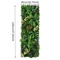 Mur végétal artificiel en plastique 40x120cm, décoration 3D bionique de pelouse verte pour mariage, Saint-Valentin, luxe moderne