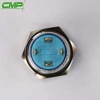 Interrupteur à bouton-poussoir étanche en acier inoxydable CMP 16mm